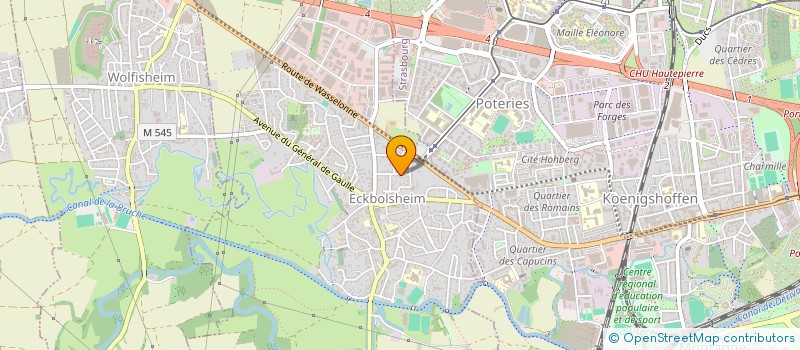 localisation de l'entreprise SCI DEPHI  ECKBOLSHEIM