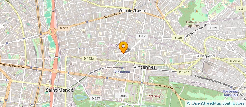 localisation de l'entreprise SCI DEPHIMMO à VINCENNES