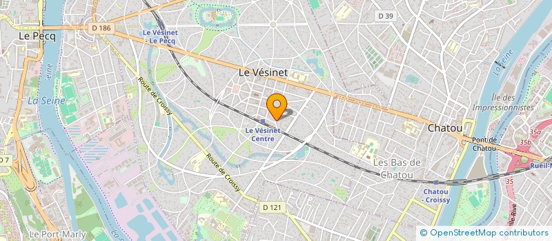 localisation de l'entreprise SCI DEPIERRE AMELINE  LE VESINET