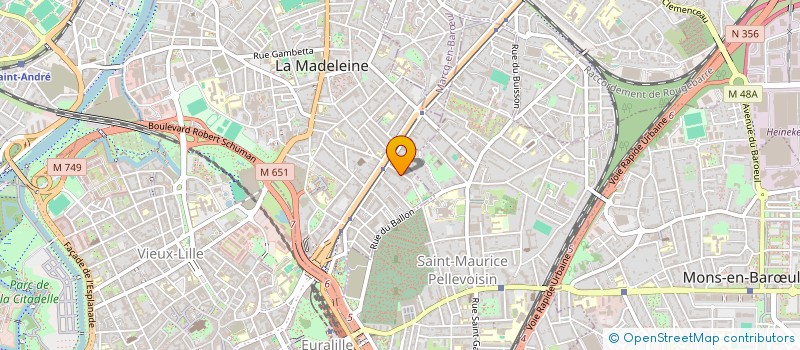 localisation de l'entreprise SCI DEPLANCK 22 RUE DU MOLINEL à LA MADELEINE