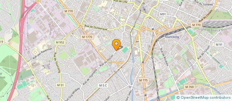 localisation de l'entreprise SCI DEPLANQUE GAMBETTA  TOURCOING