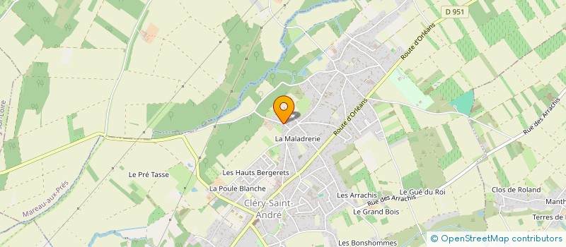 localisation de l'entreprise SCI DEPOND  CLERY-SAINT-ANDRE