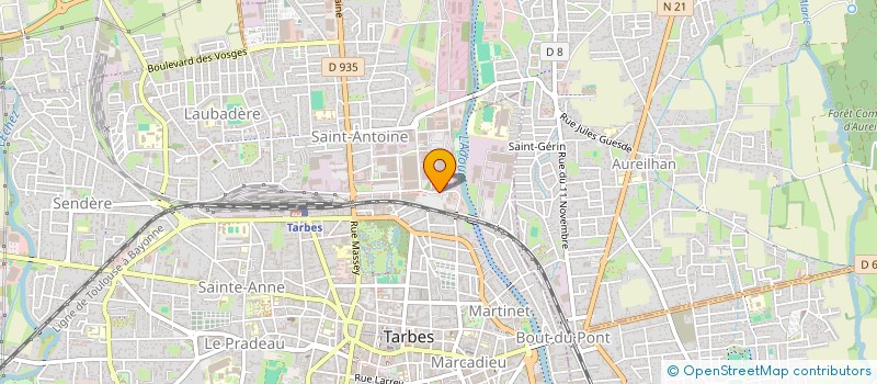 localisation de l'entreprise SCI DEPOND-ARNAUDIN  TARBES