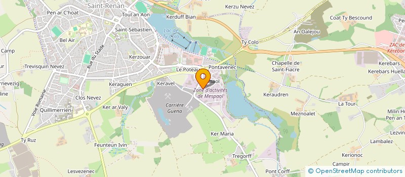 localisation de l'entreprise SCI DEPOT  SAINT-RENAN