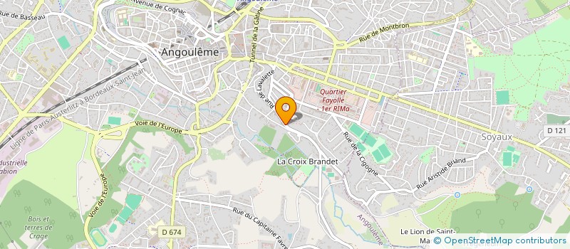localisation de l'entreprise SCI DEPOT DU LOGIS DE LA TOURGARNIER à ANGOULEME