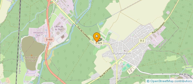 localisation de l'entreprise SCI DEPOT MEYER  PULVERSHEIM