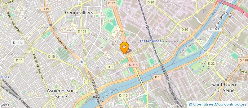 localisation de l'entreprise SCI DEPOTCLEAN à GENNEVILLIERS