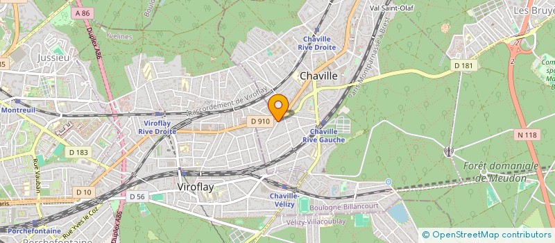 localisation de l'entreprise SCI DEPOUX ET CHARLES à CHAVILLE