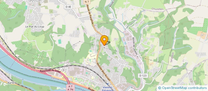 localisation de l'entreprise SCI DEPRE DURAND à VIENNE