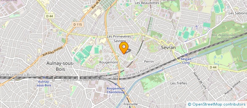 localisation de l'entreprise SCI DEPREM  SEVRAN