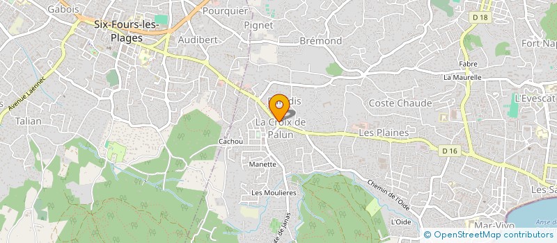 localisation de l'entreprise SCI DEPREZ -DESGUIGILLIERS à LA SEYNE-SUR-MER