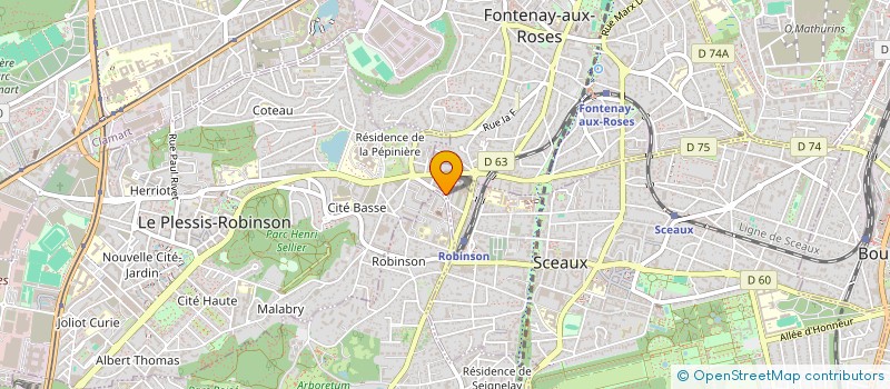 localisation de l'entreprise SCI DEQUATREM FLORA  SCEAUX