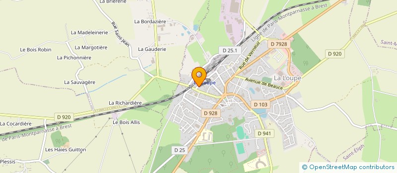 localisation de l'entreprise SCI DEQUERO FRERES à LA LOUPE