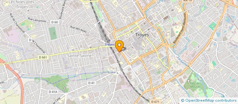 localisation de l'entreprise SCI DER3M à TROYES