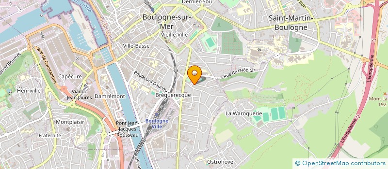 localisation de l'entreprise SCI DERAM à BOULOGNE-SUR-MER