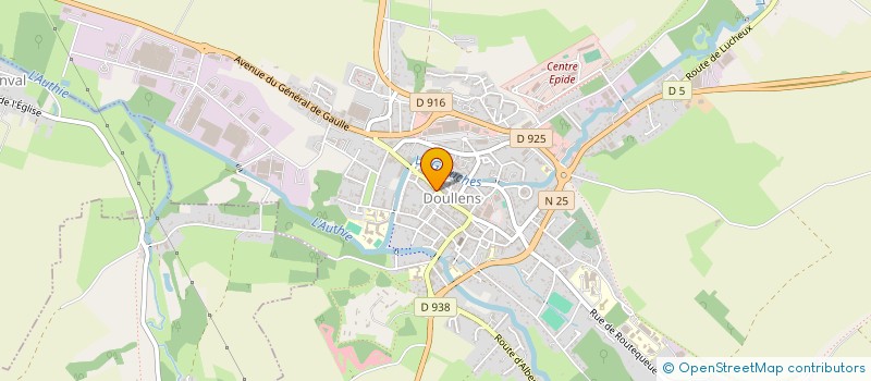 localisation de l'entreprise SCI DERANSART  DOULLENS