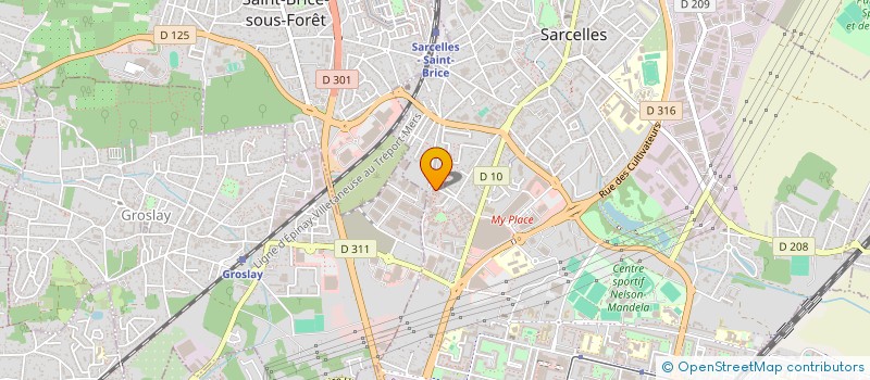 localisation de l'entreprise SCI DERBI  SARCELLES