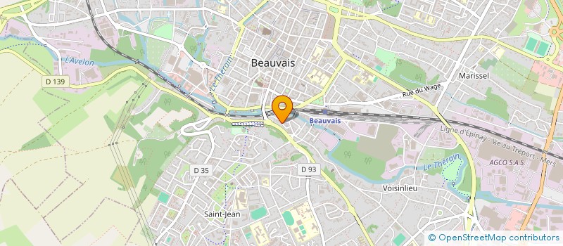 localisation de l'entreprise SCI DERBY  BEAUVAIS