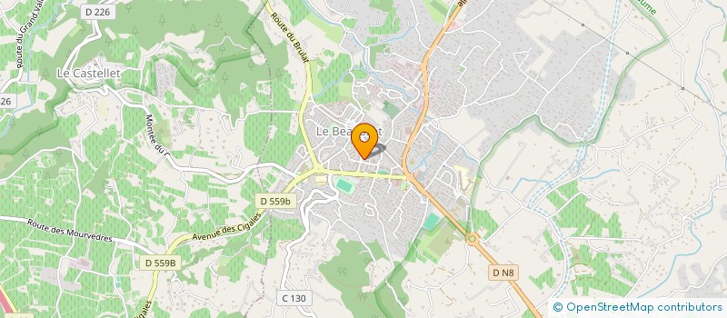 localisation de l'entreprise SCI DERC  LE BEAUSSET