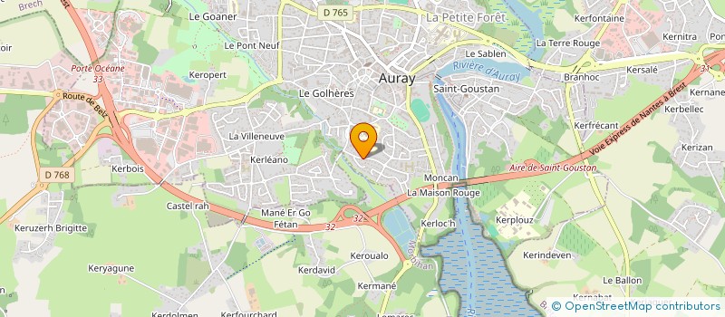 localisation de l'entreprise SCI DERCO à AURAY