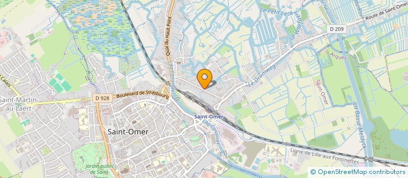 localisation de l'entreprise SCI DEREGNAUCOURT  SAINT-OMER