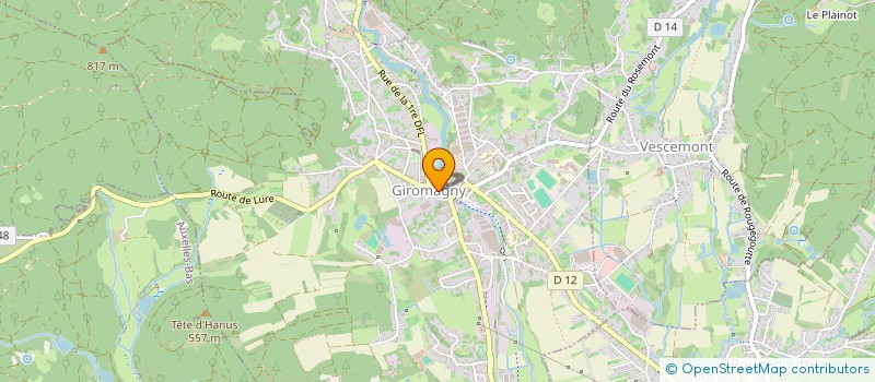 localisation de l'entreprise SCI DEREJ à VESCEMONT