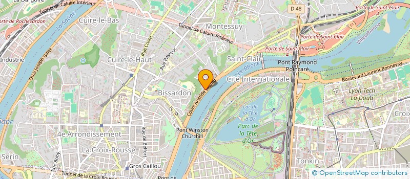 localisation de l'entreprise SCI DERHUD'OR  CALUIRE-ET-CUIRE