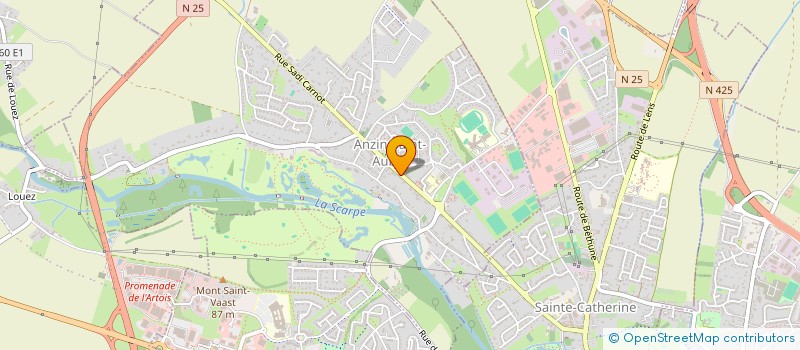 localisation de l'entreprise SCI DERICQUEBOURG-JOUAN  ANZIN-SAINT-AUBIN