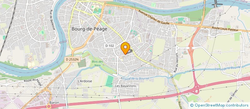 localisation de l'entreprise SCI DERLY  BOURG-DE-PEAGE