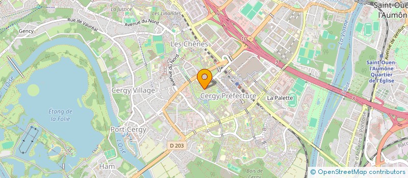 localisation de l'entreprise SCI DERMA CHEMIN DUPUIS VERT  CERGY