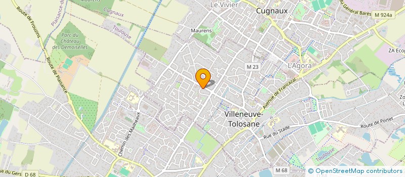 localisation de l'entreprise SCI DERMAROZ à VILLENEUVE-TOLOSANE