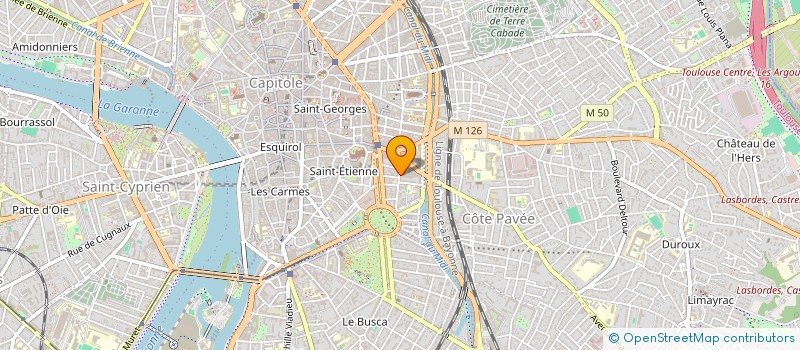 localisation de l'entreprise SCI DERMATO à TOULOUSE