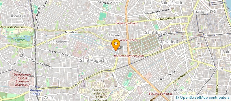 localisation de l'entreprise SCI DERMATO BBM  BORDEAUX