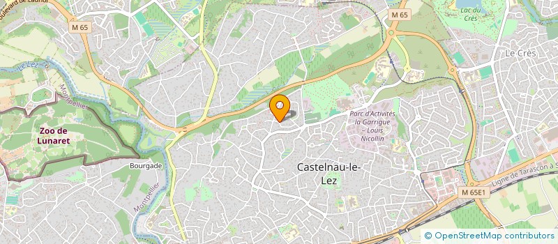 localisation de l'entreprise SCI DERMATO CASTELET CLAPIERS  CASTELNAU-LE-LEZ