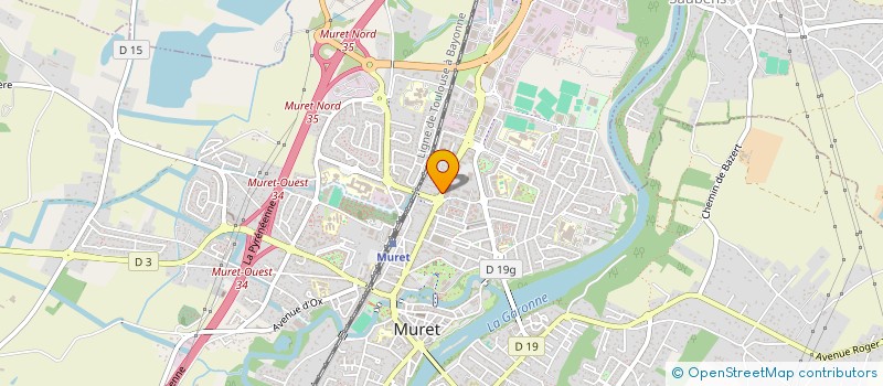 localisation de l'entreprise SCI DERMATOLOGIE II  MURET