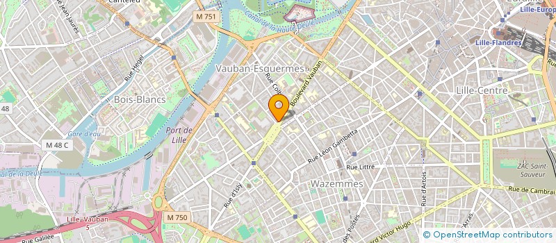 localisation de l'entreprise SCI DERMATOLOGIE VAUBAN IMMOB  LILLE
