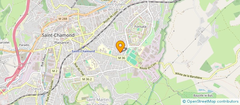 localisation de l'entreprise SCI DERMETROSSIAN GASPARD ET FILLES  SAINT-CHAMOND