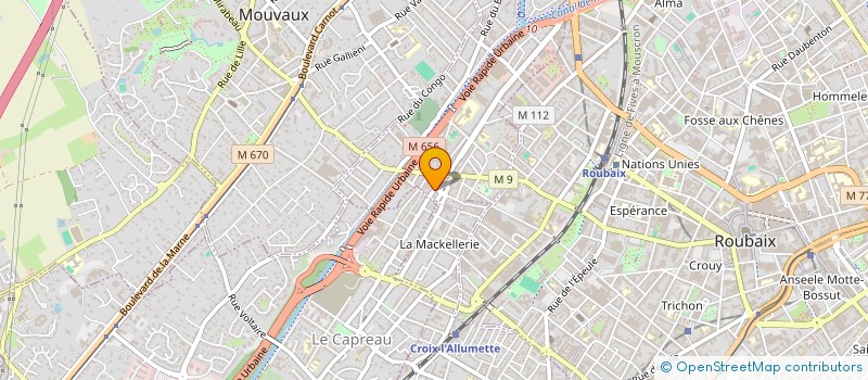 localisation de l'entreprise SCI DERNONCOURT  TOURCOING