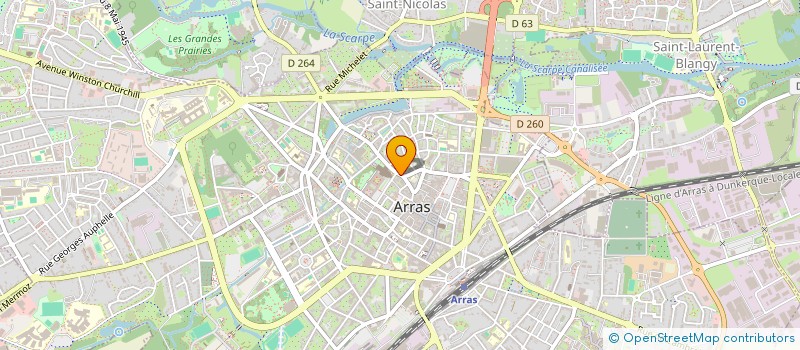 localisation de l'entreprise SCI DERNONCOURT à ARRAS
