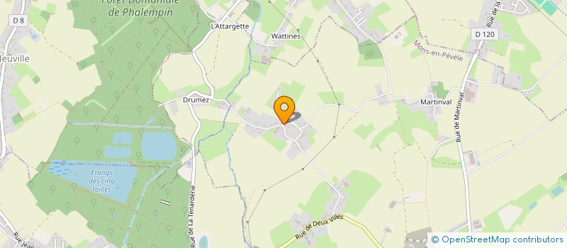 localisation de l'entreprise SCI DERNONCOURT  MONS-EN-PEVELE