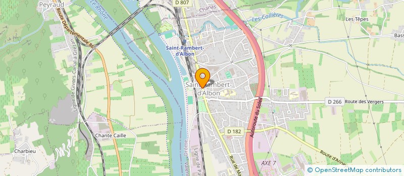 localisation de l'entreprise SCI DEROMI  SAINT RAMBERT D'ALBON