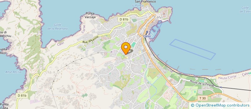 localisation de l'entreprise SCI DERONGELI à CALVI