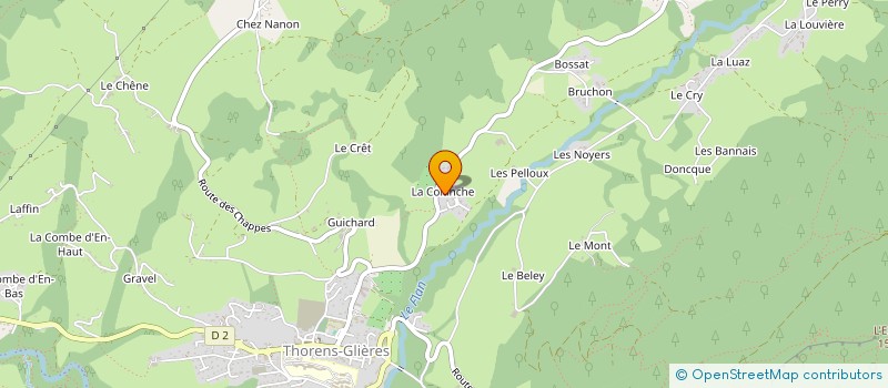 localisation de l'entreprise SCI DERONZIER  FILLIERE