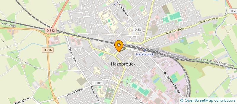 localisation de l'entreprise SCI DEROO  HAZEBROUCK