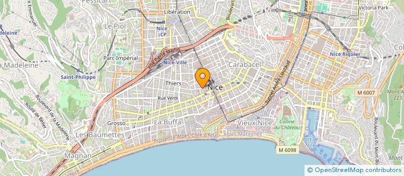 localisation de l'entreprise SCI DEROULEDE  NICE