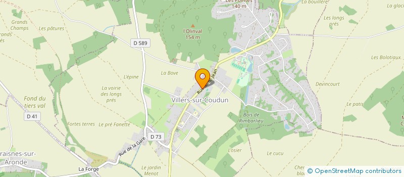 localisation de l'entreprise SCI DEROYE  VILLERS-SUR-COUDUN