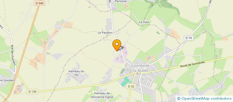 localisation de l'entreprise SCI DERRE-LUQUET  GONNEVILLE-LA-MALLET