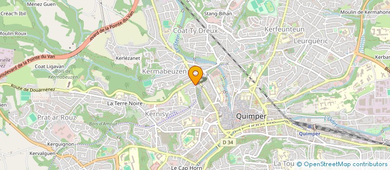 localisation de l'entreprise SCI DERRIEN-DOURESSAMY à QUIMPER