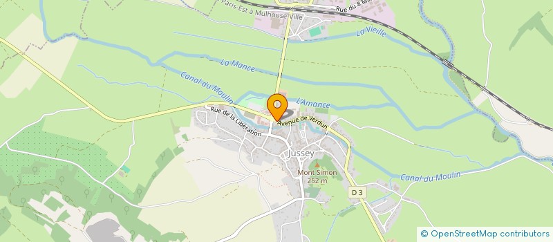 localisation de l'entreprise SCI DERRIERE LE QUARTIER  JUSSEY