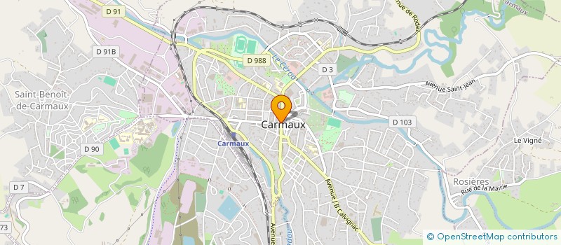 localisation de l'entreprise SCI DERRUAU  CARMAUX